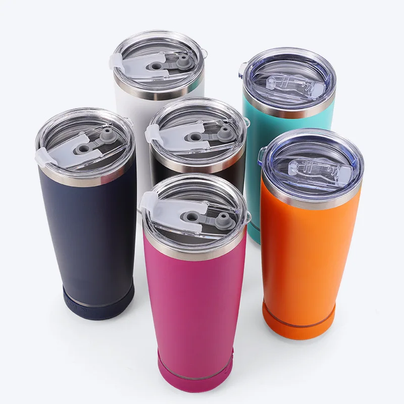 20oz Speaker Tumbler Wide Mouth Smart Music Tumbler Vacuum Insulated ...