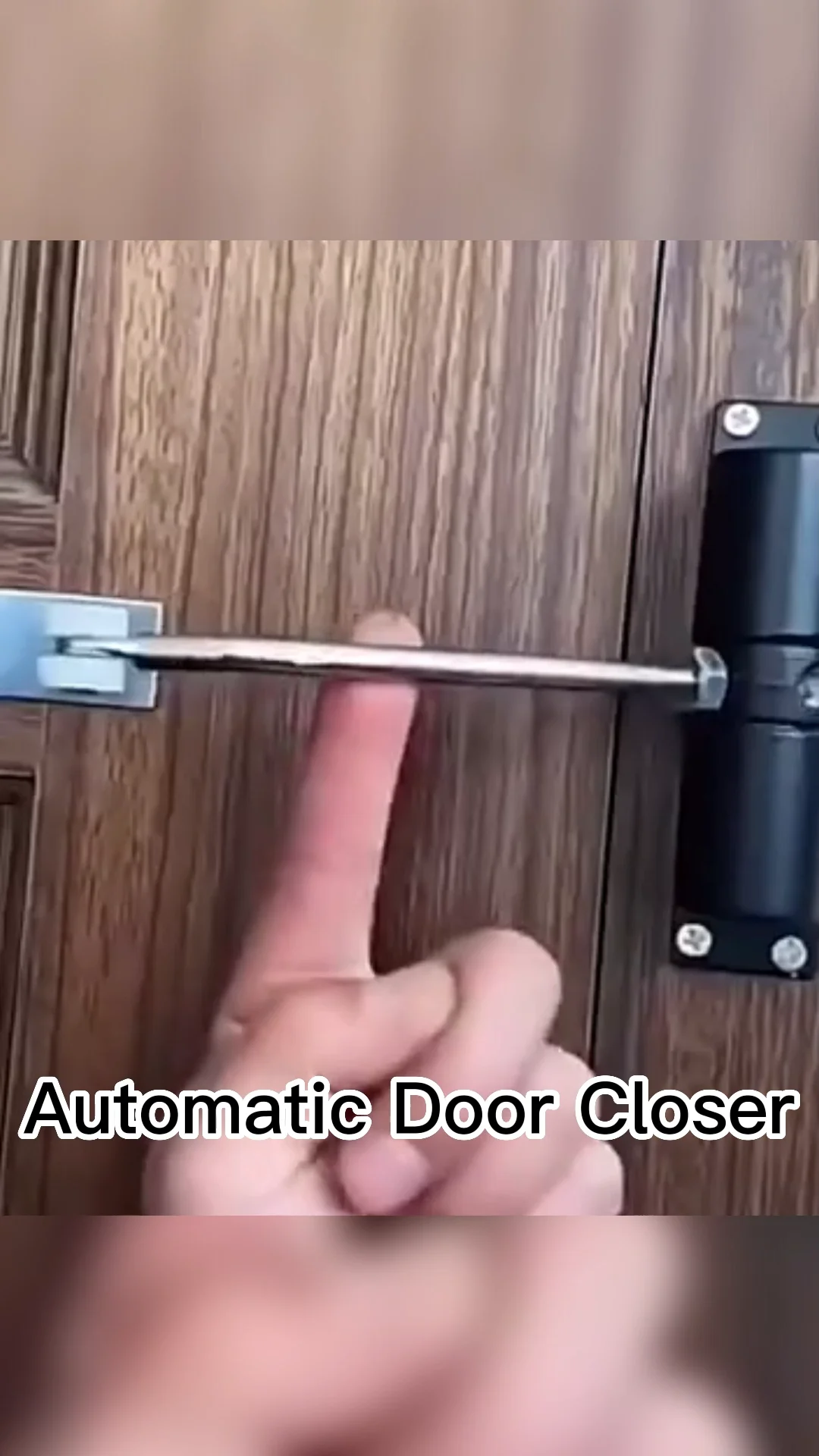 Hoone Heavy Duty Fireproof Concealed Spring Door Closer Black Aluminum