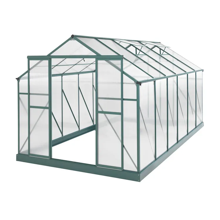 Portable Modular Polycarbonate Winter Garden Gazebo Prefab Greenhouse Insulated Walk in Cheap Indoor Home Hobby Greenhouse