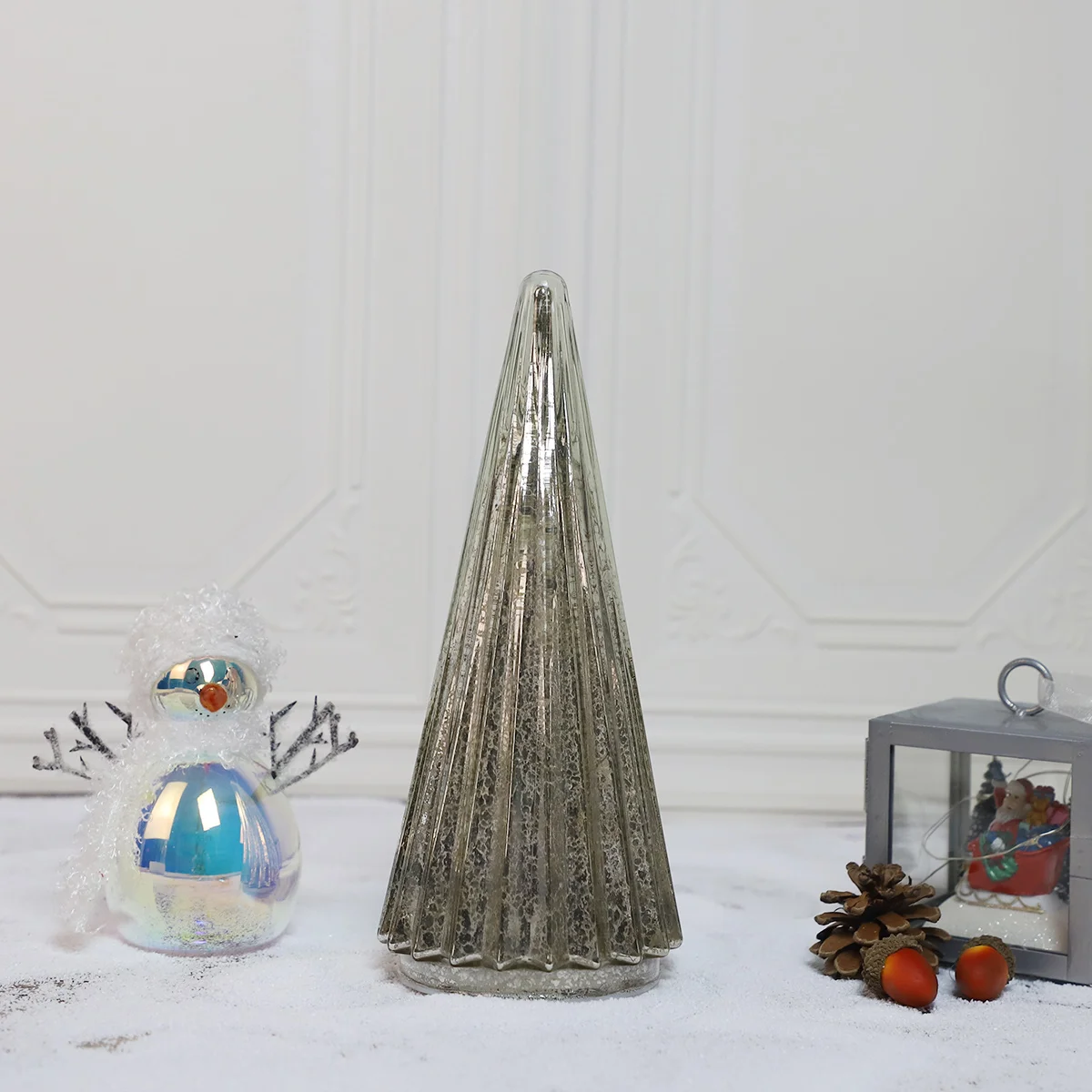 chinese christmas gifts artificial decoration christmas tree table top christmas tree top lamp