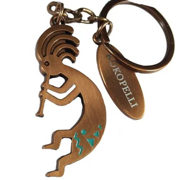 CREATCABIN メタルキーホルダー Kokopelli フルート音 ブラック 壁掛けオーガナイザー 鉄ラックハンガー 装飾フ : CREATCABINメタルキーホルダーココペリフルート