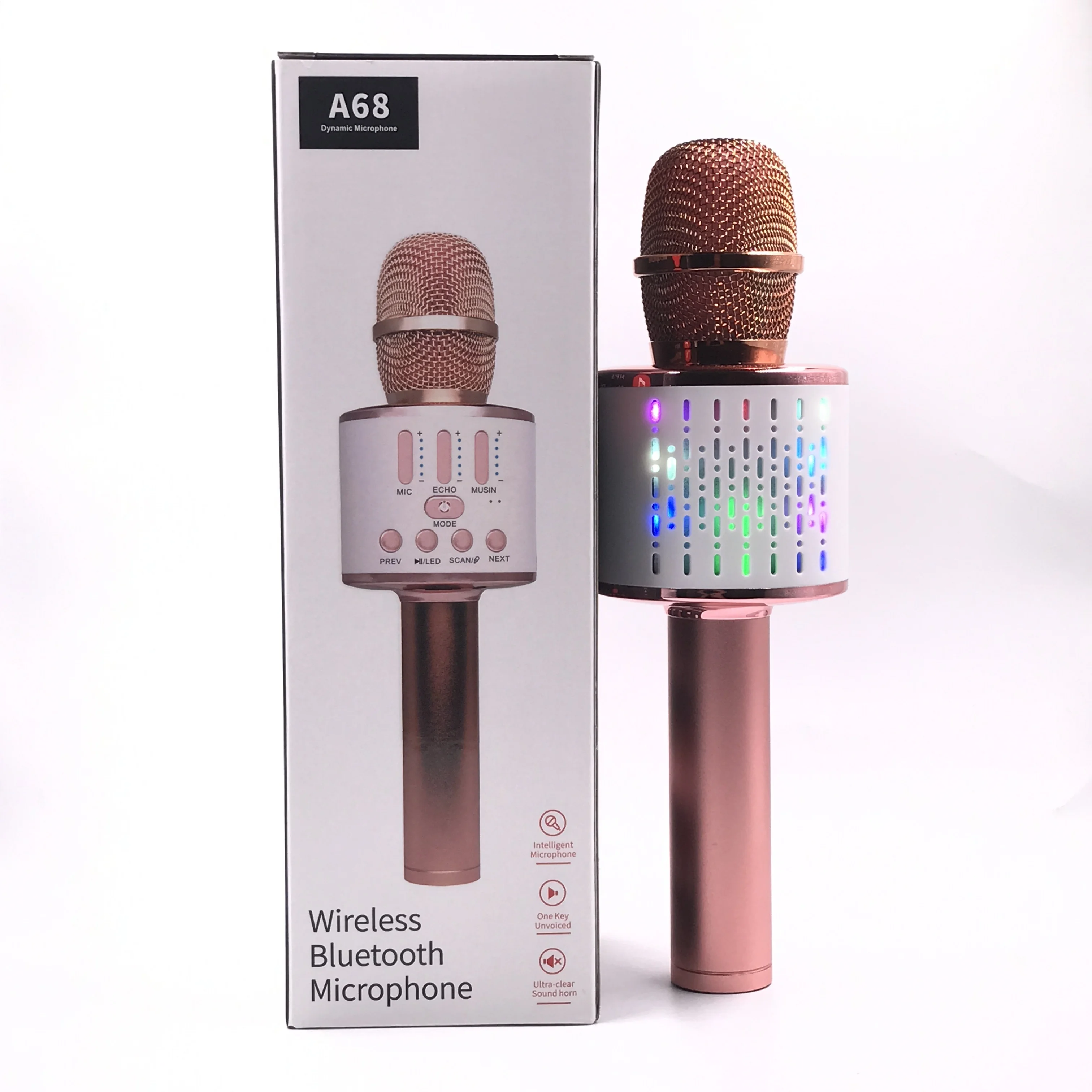 Wireless Karaoke Microphone, FISHOAKY Portable Bluetooth