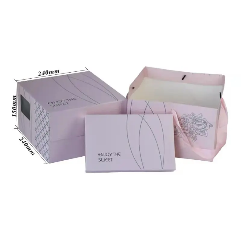 Cajas De Pastel Ecológicas Oem Y Odm,Caja De Pastel De Cuatro Piezas De 6  Pulgadas - Buy 6 Pulgadas De Cuatro Piezas Caja De Pastel,Oem Y Odm De  Cajas De Pastel De