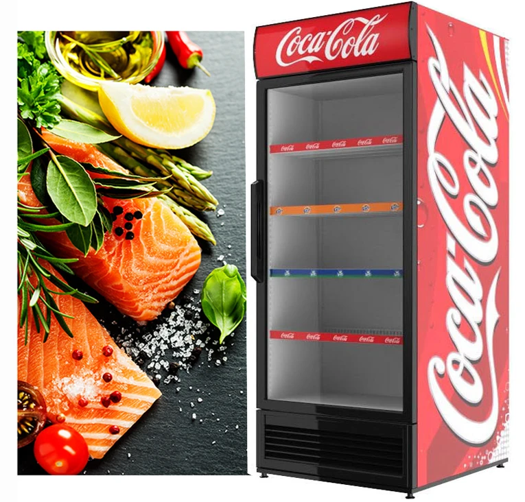 supermarkt display kühlschrank und gefrier schrank vertikale pepsi getränke vitrine  kühler glastür kühlschrank