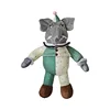 Elefante payaso verde y gris - 28 cm - 130 g