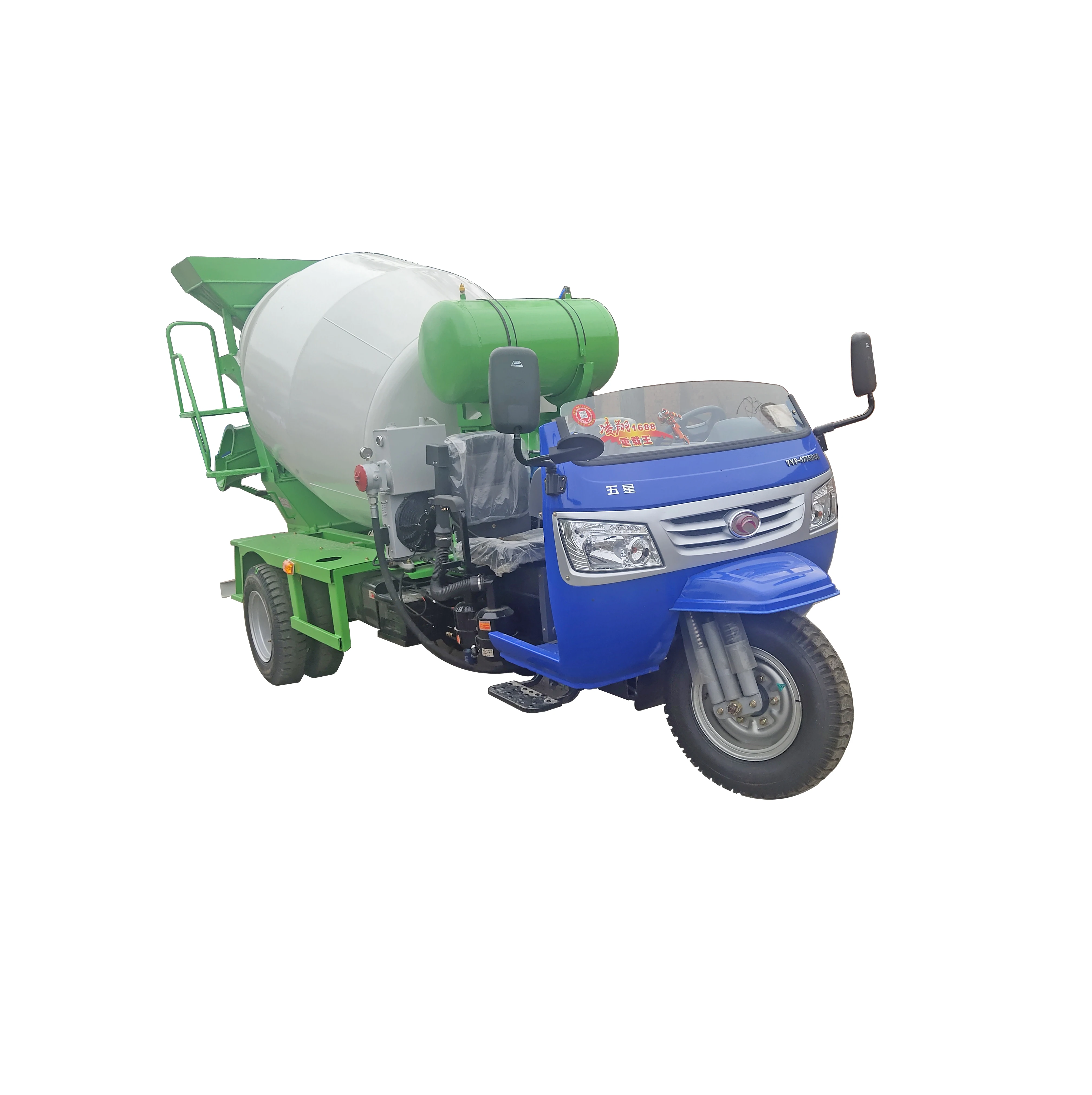 Diesel Engine Bulk Cement Tanker Semi Trailer Mobile Concrete Mixer Tank for Sale