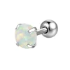 5mm White  Opal