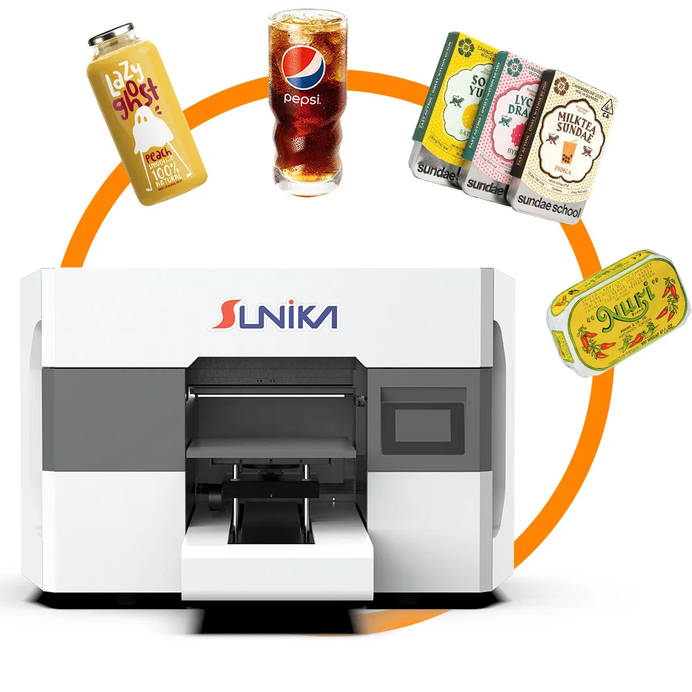 Sunika 3㎡/h RIIN Software UV DTF Flatbed Printer A3 New Epson 300mm Printhead Long Service Life Factory OEM Service