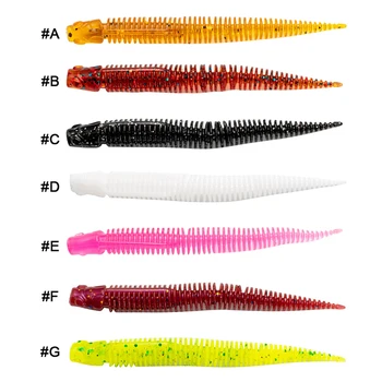 Freshwater Sea Bass Tackle Fishing Worms Soft Lure 50mm 70mm Jig Silicone Artificial Baits for Lake & River – Soft Lure – view 5