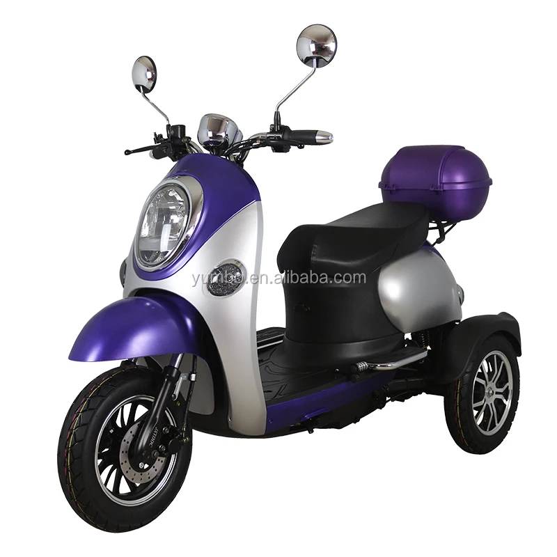 Lady Use Three Wheel Electric Scooter with Comfortable One Seat Low Speed Safe Electric Tricycle for Old People