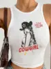 Ragazza bianca e cool