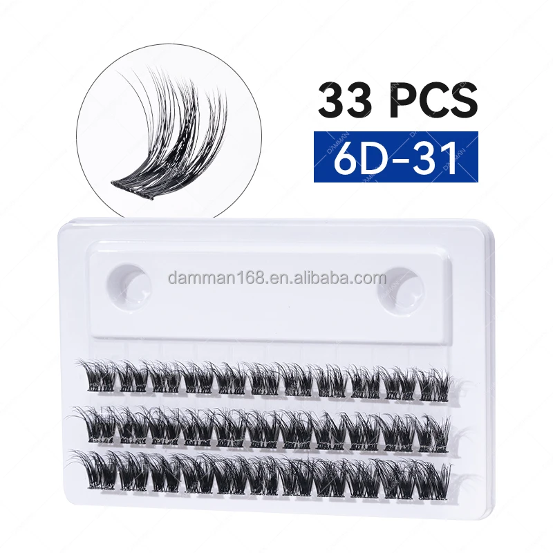 DAMMAN Best Lash Cluster Lash Kit Matte Black Soft DIY Lash Extension Kit for Beginners