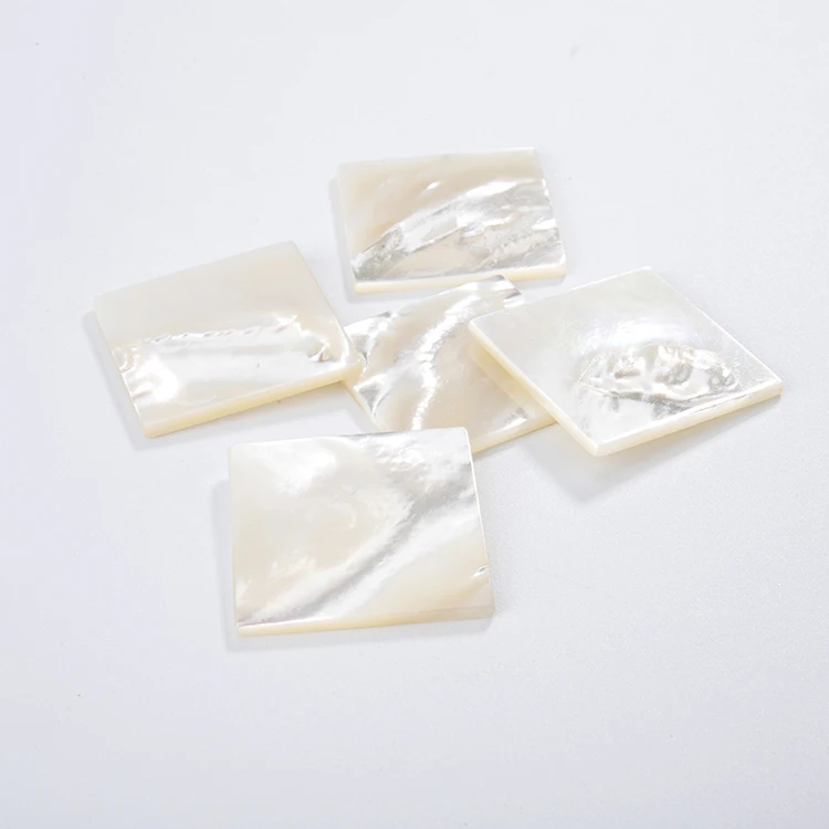 Made in China Natural square Mother of Pearl Sheet Blanks Flakes for Mosaic Fashion Earings and Necklace
