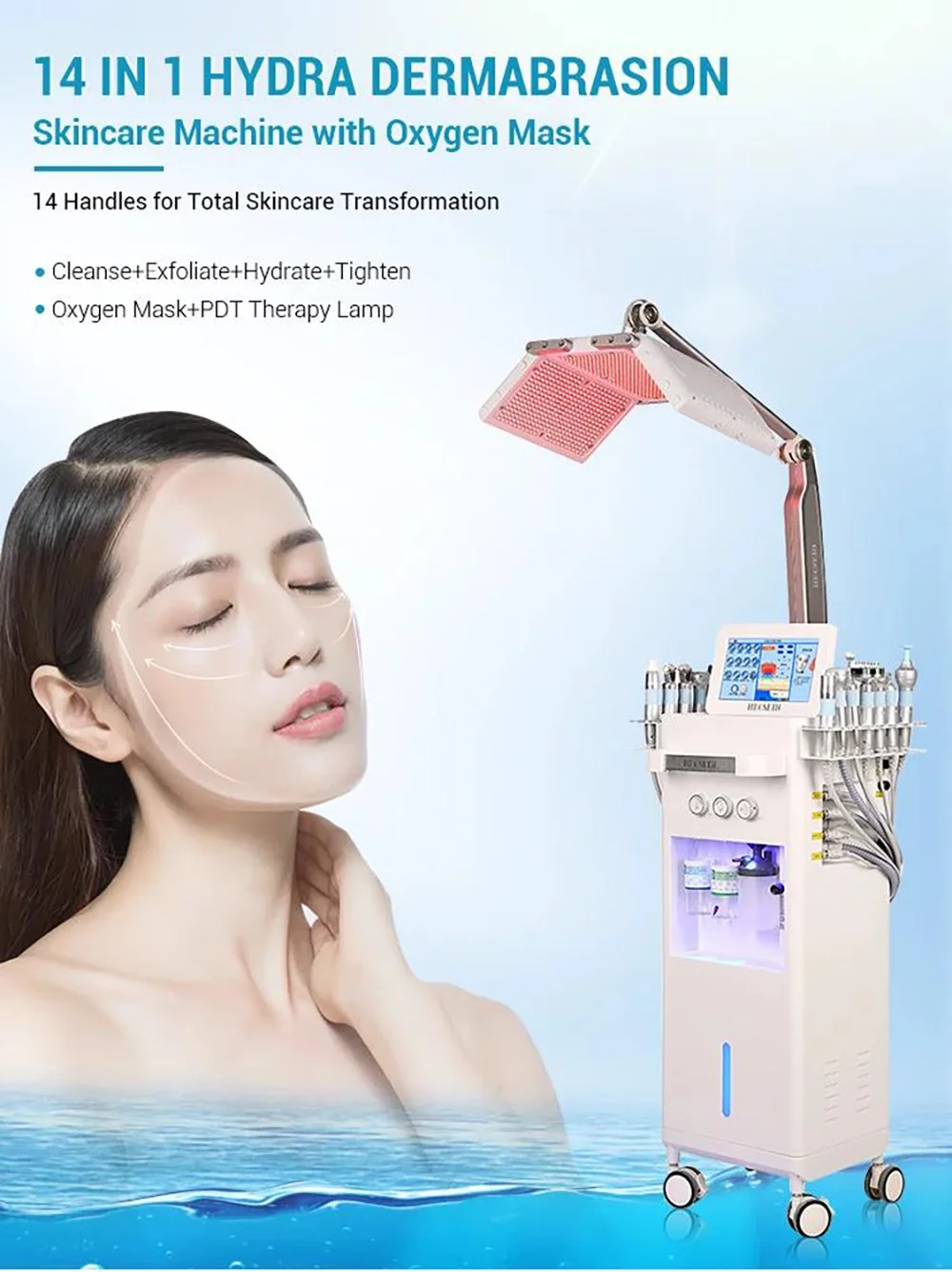 Mychway Pdt Light Therapy Hydras Facial Machine Cost/14in1 Hydras