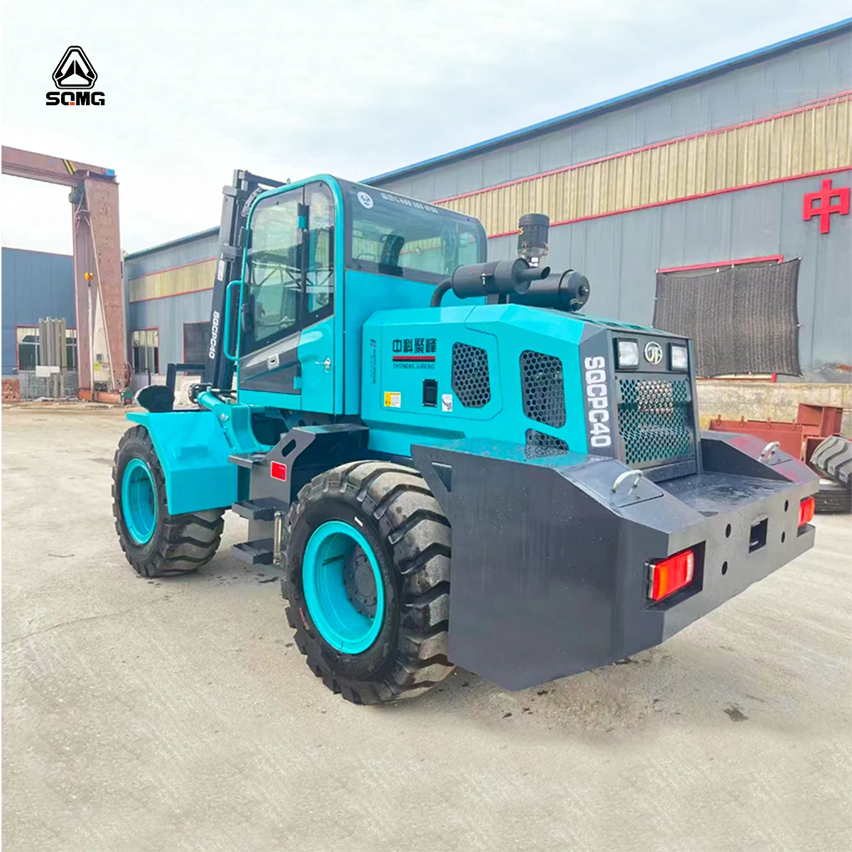 New Design Articulated Off-Road Diesel Forklift 4t All Four Wheel Drive 4ton Rough Terrain Forklift