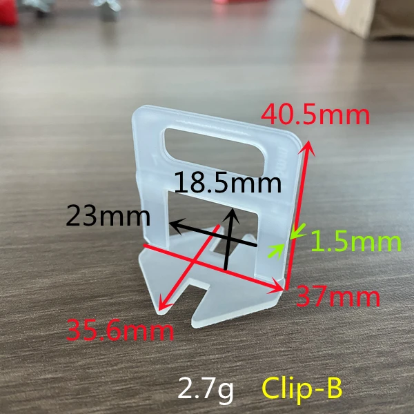 High Quality Floor Leveler 1.5mm Tile Leveler Spacer Levelling Clips 1/ ...