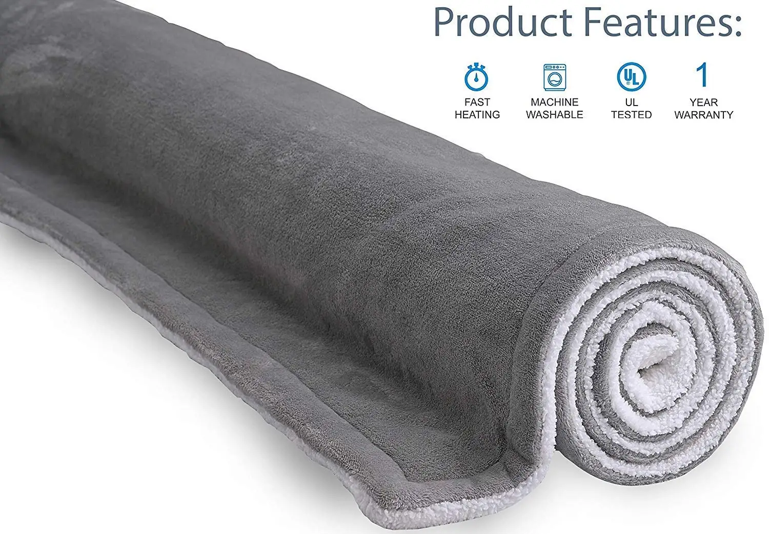 Ultra Warm Flannel Heated Car Blanket with Carbon Fiber Tech