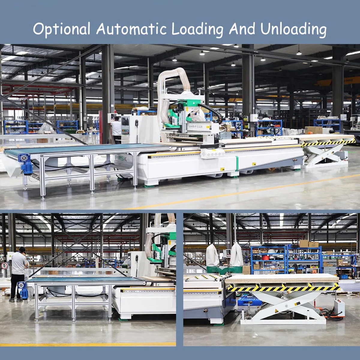 JiNan PMSK 1325 Atc Automatic Nesting Router Machine Wood Carving Cnc Router