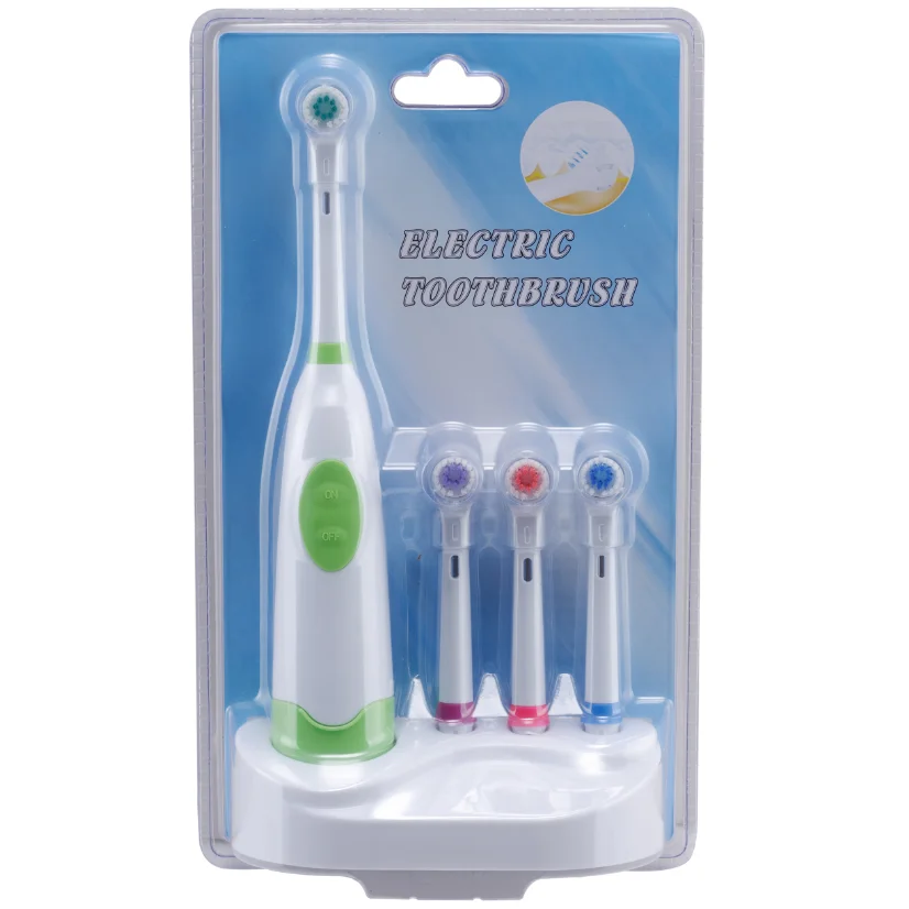 Family Packed Adult Whitening Changeable Head Rotary Ipx4 Level Battery ...
