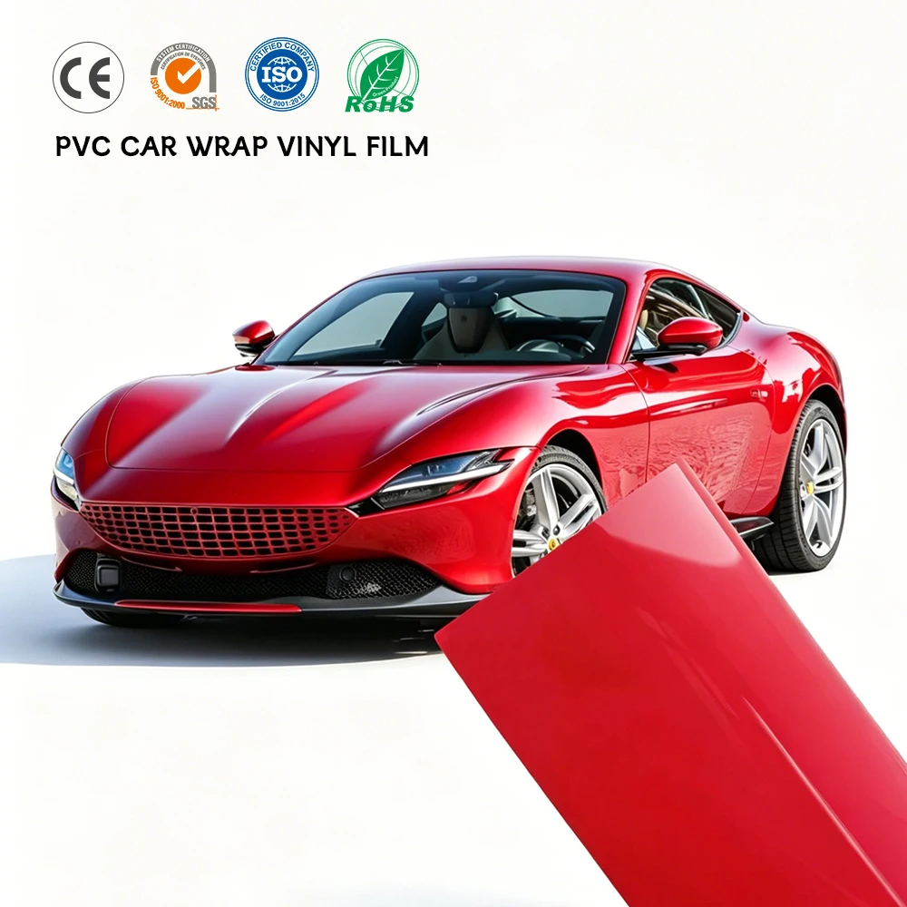 Carlas Film Gloss Car Wrap Crystal Series 1.52 16M TPU Automotive Color-Changing Film Self-Adhesive