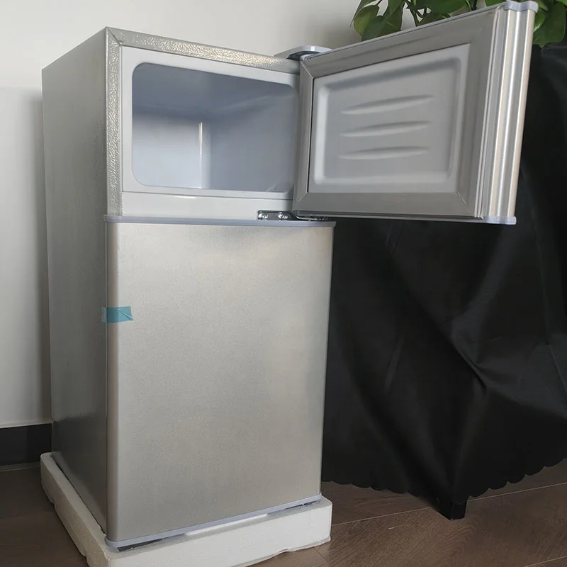 Mini Refrigerator シルバー 2段棚付き H3838f2d92de74c22924b080be5145