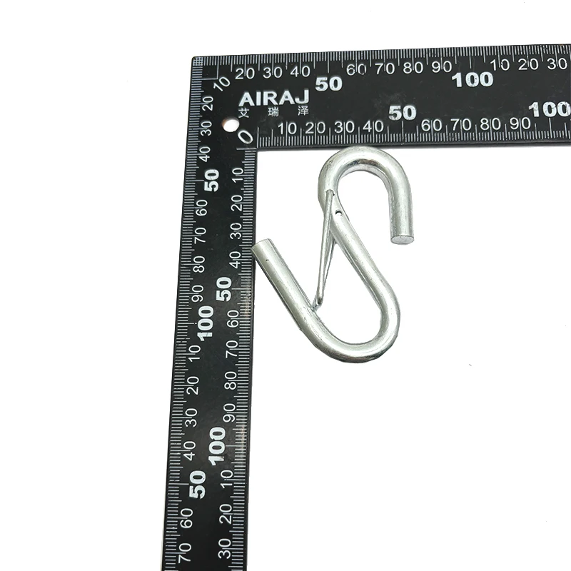China Factory Wholesale Price Marine Ringging Zinc Plated Trucks Hardware a Shaped Hook with Spring Heavy Duty Hook