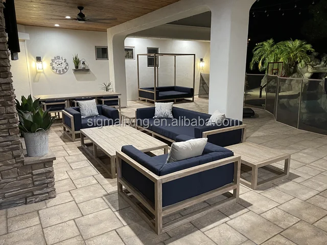 Factory direct sale garden furniture set patio swing luxury aluminum outdoor furniture metal aluminum ottoman