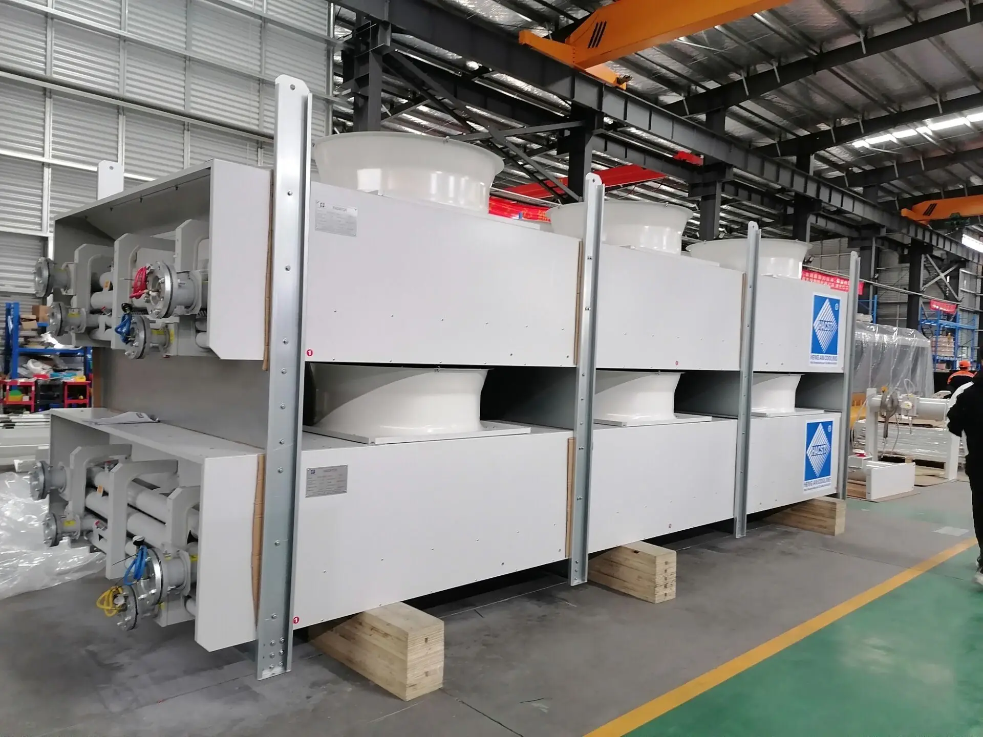 Air Cooled Heat Exchanger Cooling Tower V Shaped Adiabatic Dry Air ...
