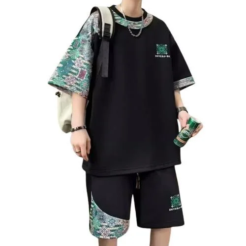 Wholesale & Custom Evenfor Summer Casual Versatile Shorts T-shirt Two-piece Set for Men' aperçu 5