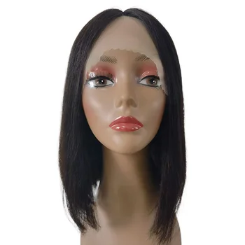Cheap Wholesale Straight Bob Short Wig For Black Women Natural HD Raw Brazilian 100% Human Hair Lace Front Human Hair Wigs