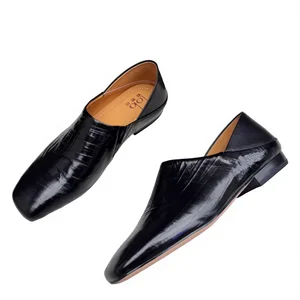 Women's Shoes Comfort Genuine Leather Square Closed Toe Mules Low Heel Slip-On Lightweight Soft Solid Pattern Spring Fashion