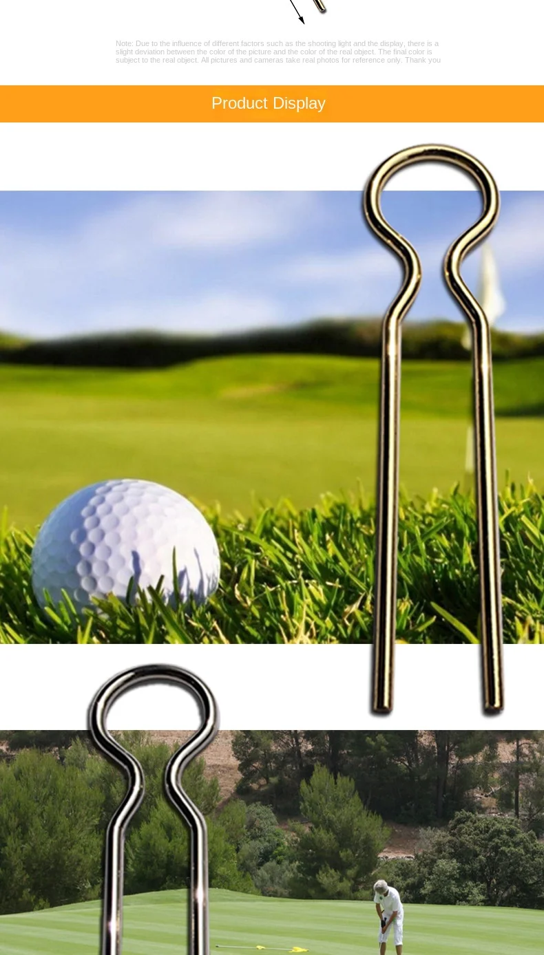 Custom Golf Divot Tool Blank Golf Pitchfork Creative Metal Green Fork