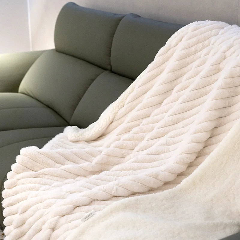 Winter Bubble Plush Blankets Wholesale Double Sided Thickened Luxury