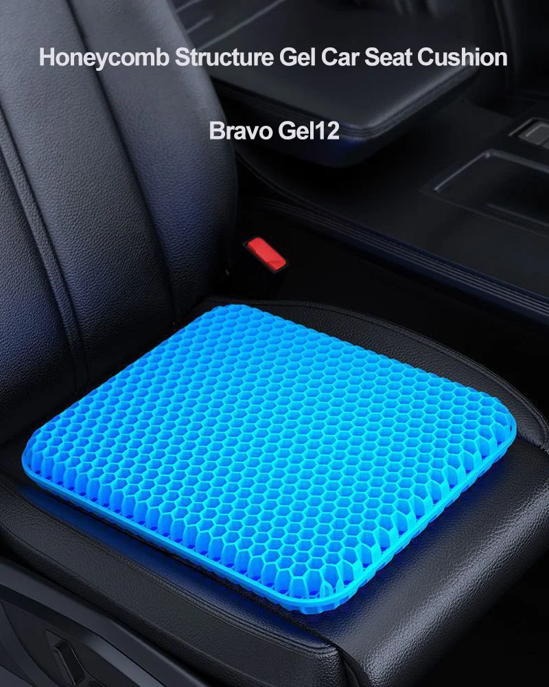 Car Seat Cushion Egg TPE Seat Cushion for Long Sitting Thick & Extra Large Gel Cushion