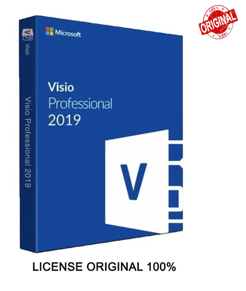 High quality microsoft office visio professional 2019 digital key 32/64 bit genuine license key