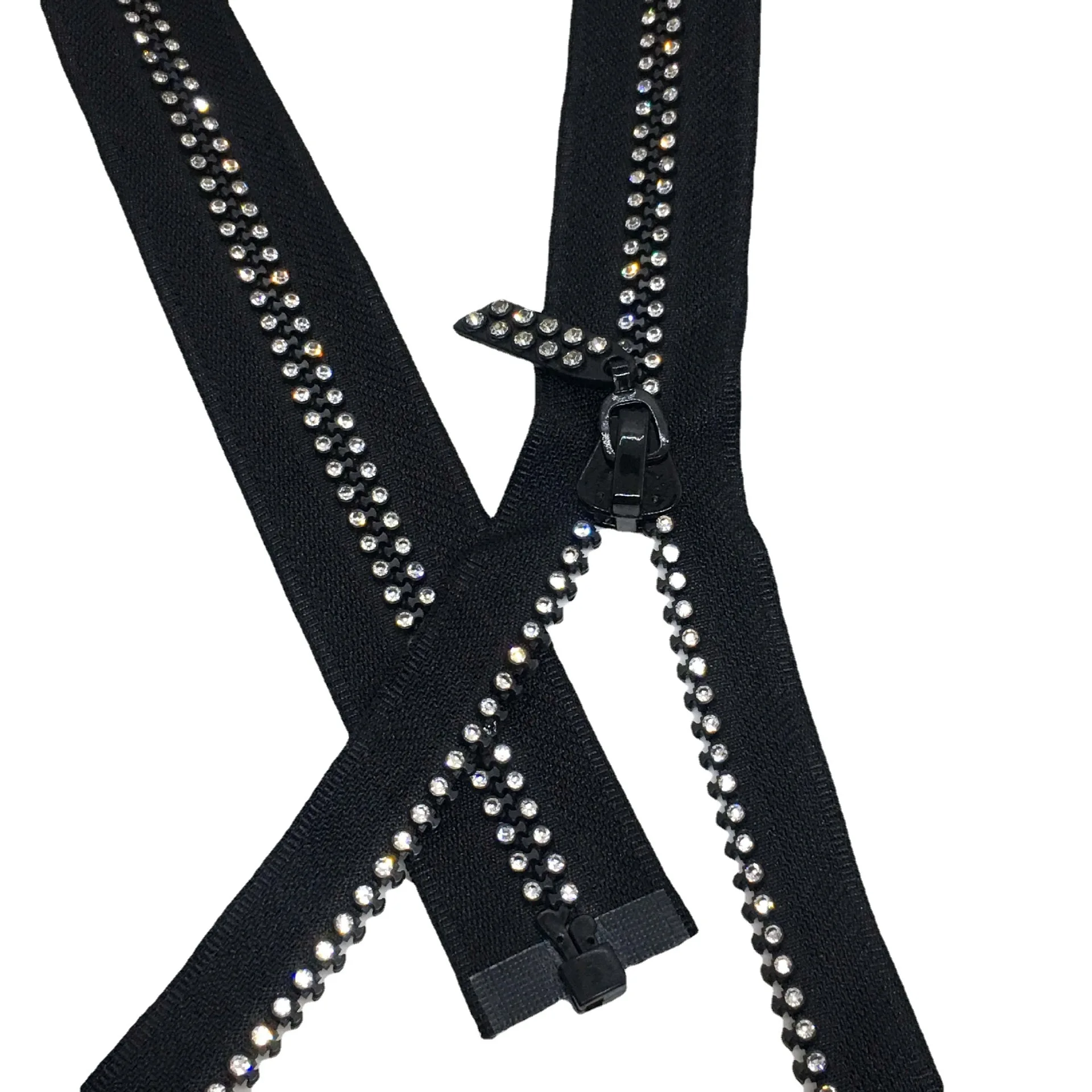 Wholesale 10 Big Plastic Resin Diamond Stone Open End Zipper Buy