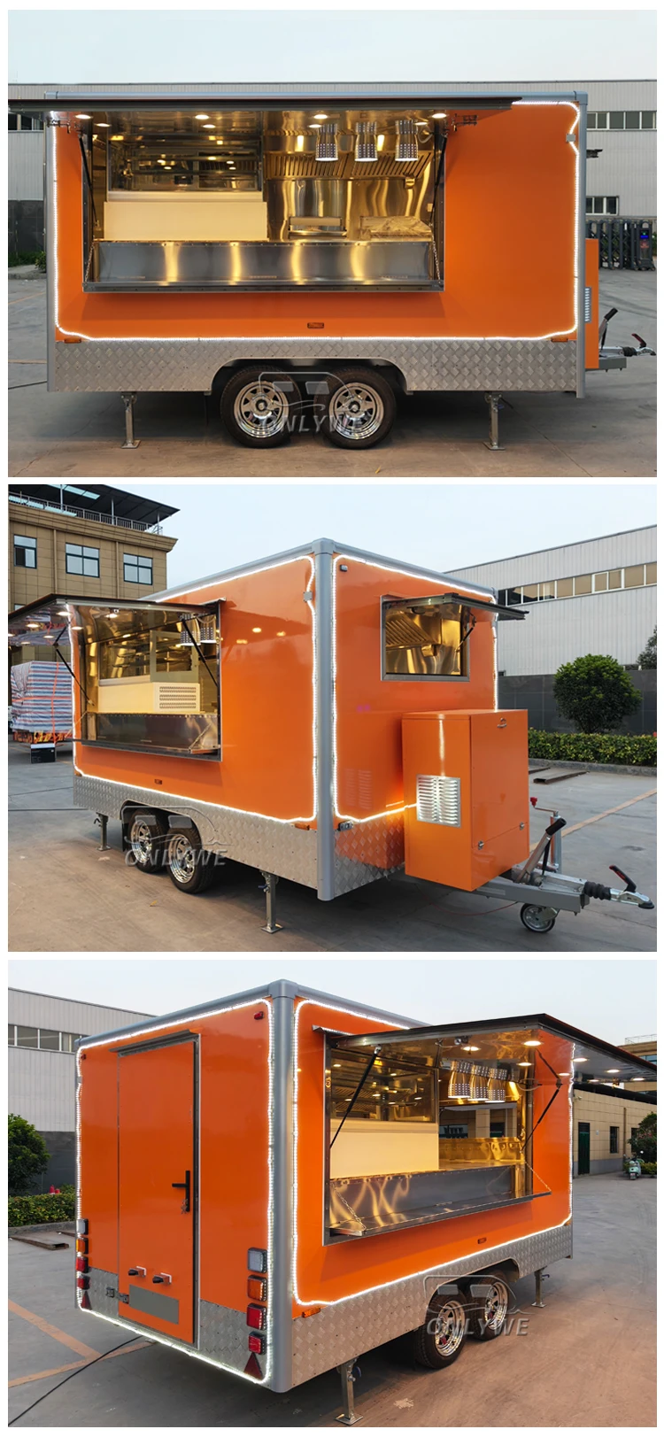 Remolques Pizza Bbq Fast Food vans Truck Fabrication Fully Equipped ...