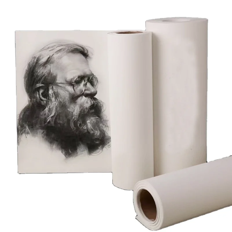 Лидер продаж мольберт рулон сменной бумаги 10/30 м белый крафт-бумаги идеально подходит для эскизных красок подарочная упаковочная бумага