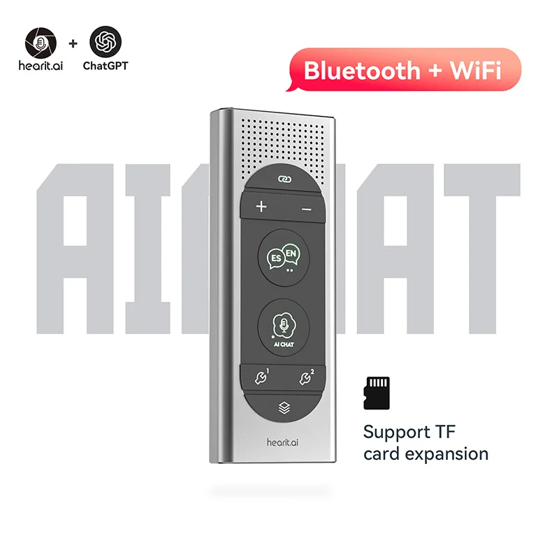 ChatGPT-Powered Turkish Language AI Voice Recorder Real-Time Translation Online Meeting Equipment for Global Teams