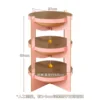 Árbol para gatos rosa de 3 niveles