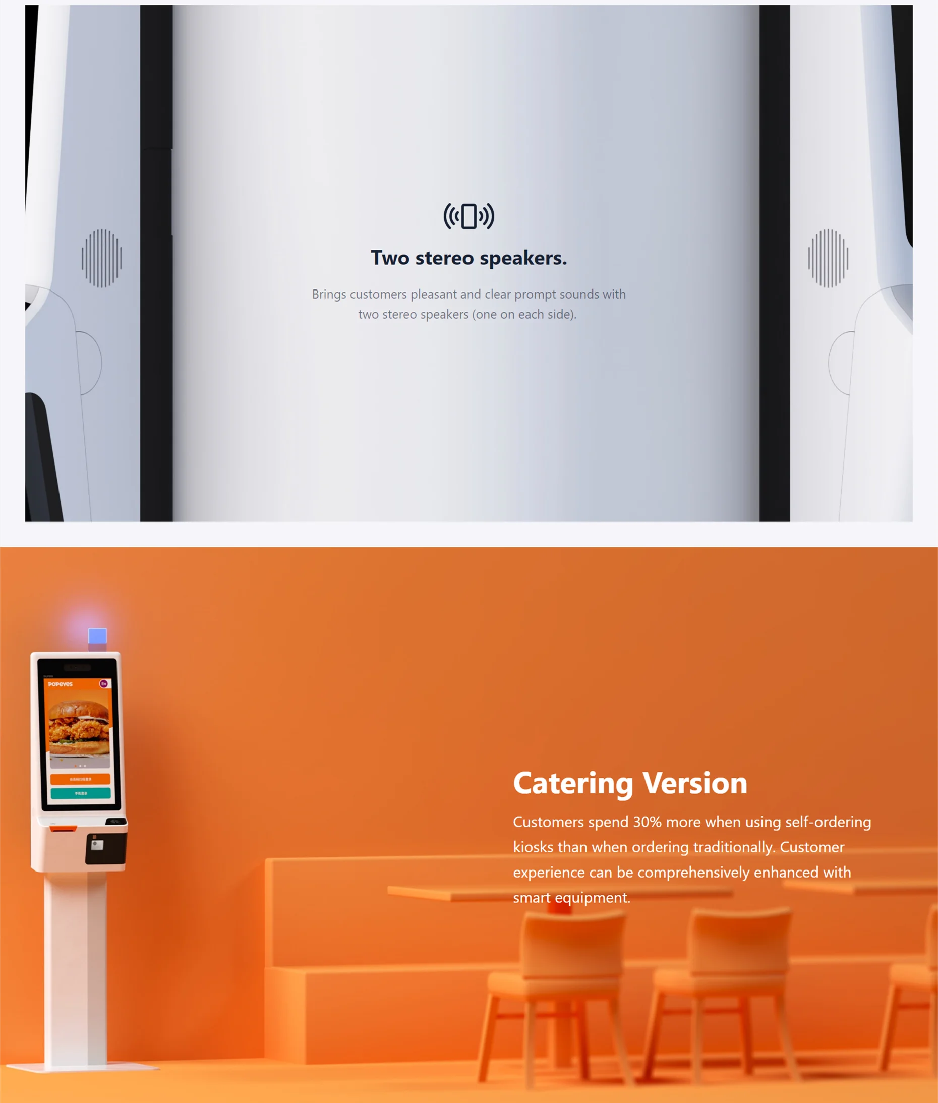 SUNMI K2 Android POS Touch Screen PC All in One Self Service Payment Kiosk POS Display POS Printer Stand for Supermarket