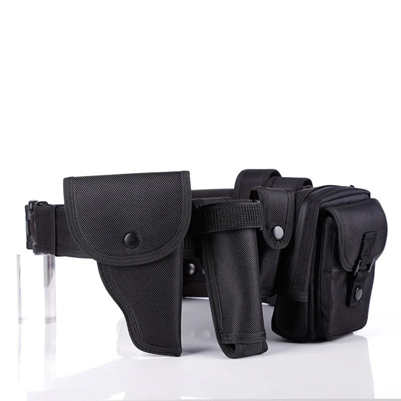 Lightweight Durable Waterproof Multi Functional Belt Eight Piece Security Equipment Patrol Nylon Oxford Canvas Belt