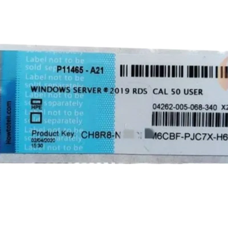 Microsoft English Language Windows Server 2019 Rds Cal 50 Users Buy