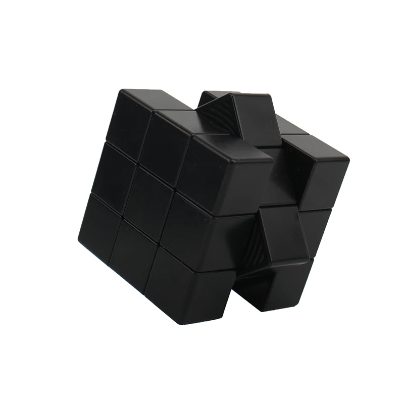 Wholesale Cheap Toy Client Own OEM Printing ABS Plastic 5.7cm Blank Custom Square Magic Cube Black Cube for Advertising