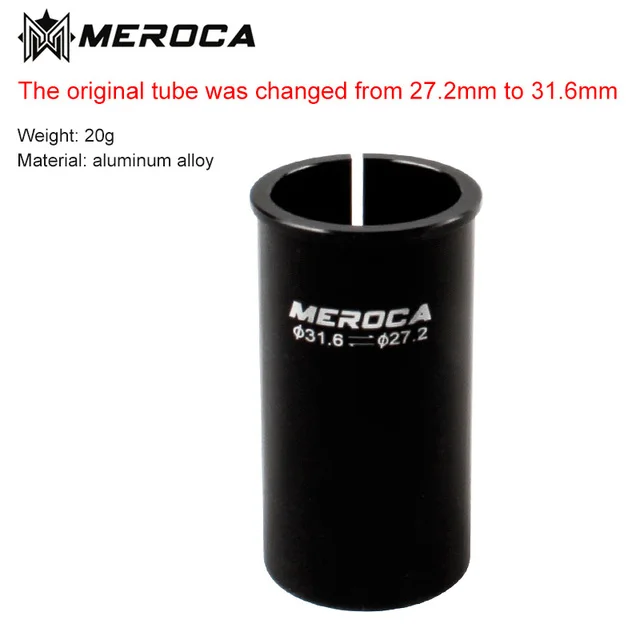 MEROCA Aluminum Alloy Bicycle Seatpost Caliber Adapter 27.2mm to 33.9mm Bicycle Accessories