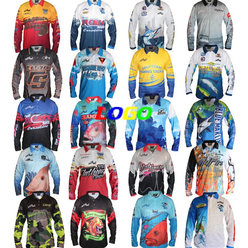 Wholesale Oem Upf Uv Fishing Shirts Polyester Long Sleeve Breathable