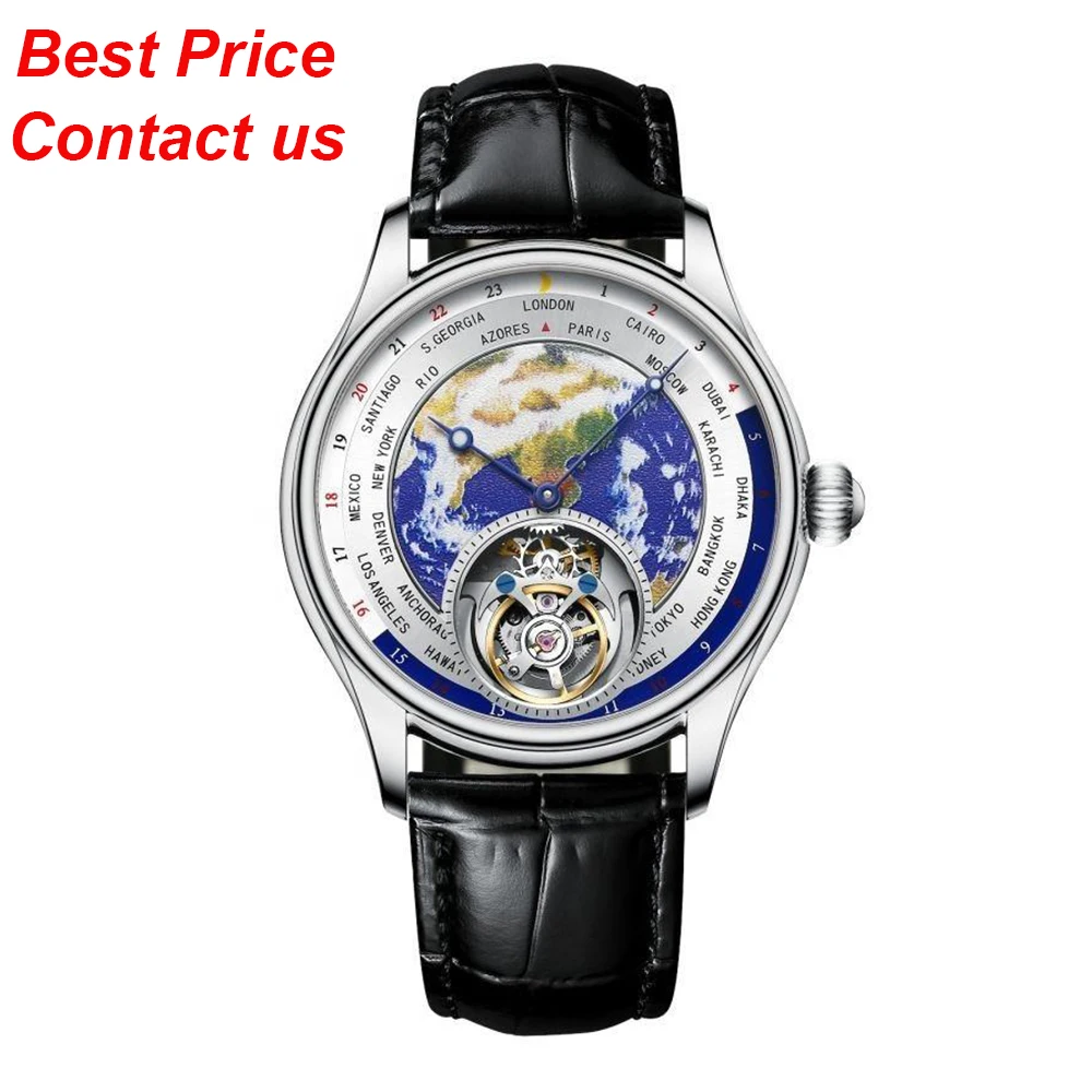 Luxury Tourbillon Sapphire Mechanical Watch for Men