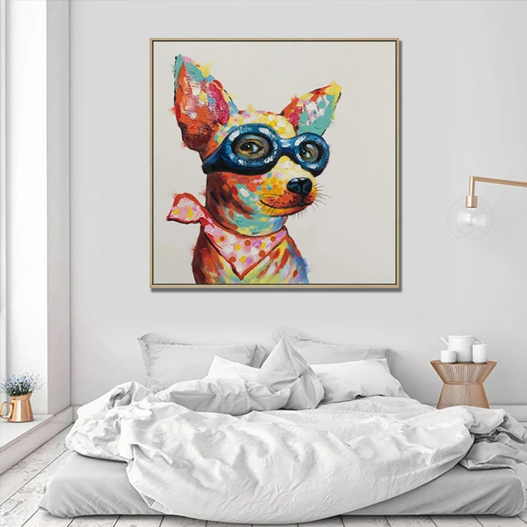 Source Home Decoration Modern Handmade Canvas Picture Pop Animal