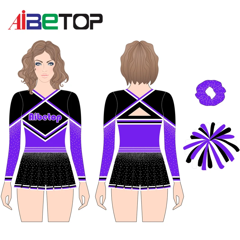 OEM Wholesale  Custom Comfortable Competition Cheerleading Uniform Design Your Own Cheerleader Uniforms