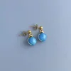 Apatite Chalcedony Earring